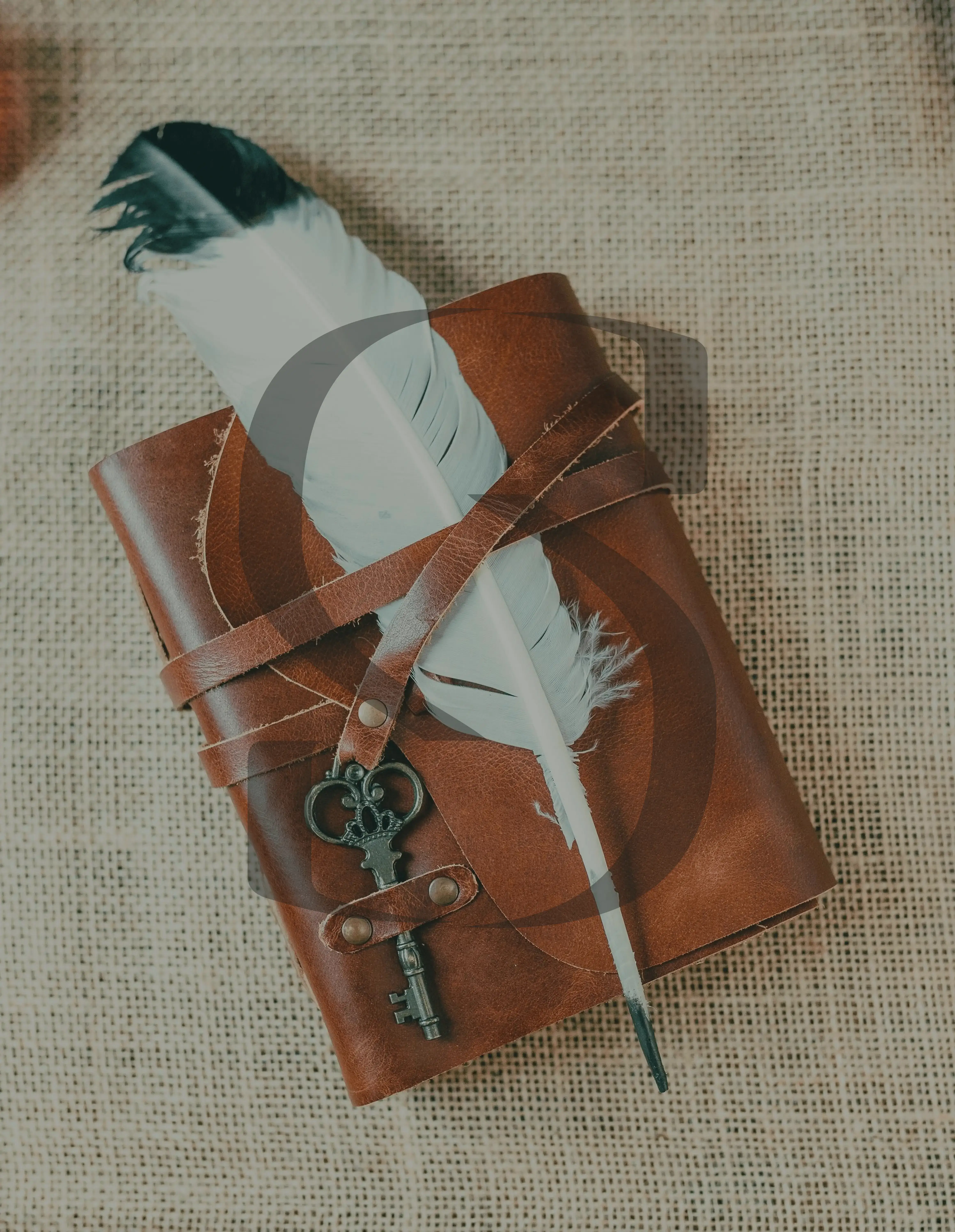 Illustration of a locked book with a key, symbolizing secure secrets